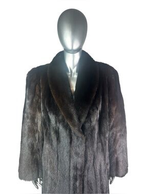 Ranch MINK Coat, Sz M/L, Certified Vintage Fur w/Storage Bag